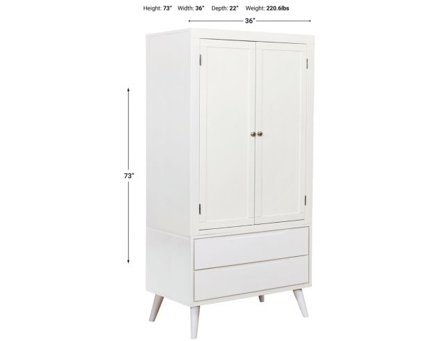 Furniture Of America Lennart White Armoire large image number 4