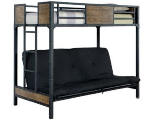 Furniture Of America Clapton Twin Over Futon Bunk Bed