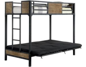 Furniture Of America Clapton Twin Over Futon Bunk Bed