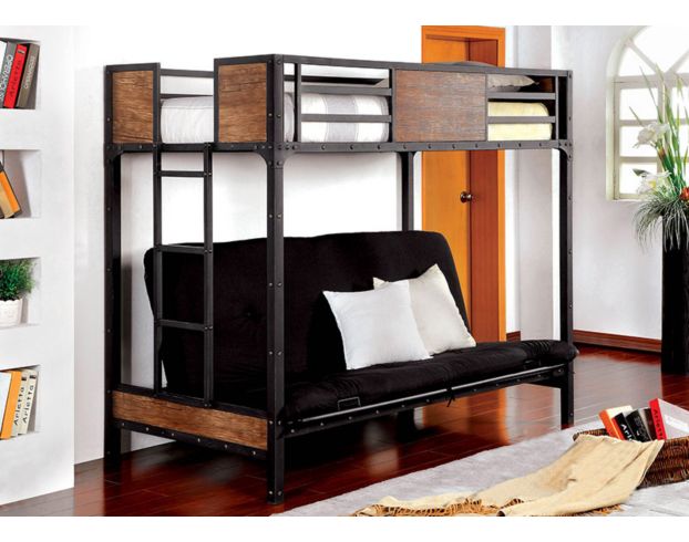 Furniture Of America Clapton Twin Over Futon Bunk Bed large image number 3