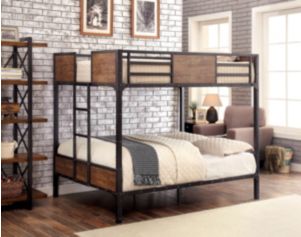 Furniture Of America Clapton Full over Full Bunk Bed