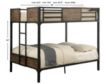 Furniture Of America Clapton Full over Full Bunk Bed small image number 3