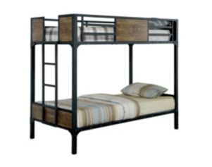 Furniture Of America Clapton Twin over Twin Bunk Bed