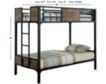 Furniture Of America Clapton Twin over Twin Bunk Bed small image number 4