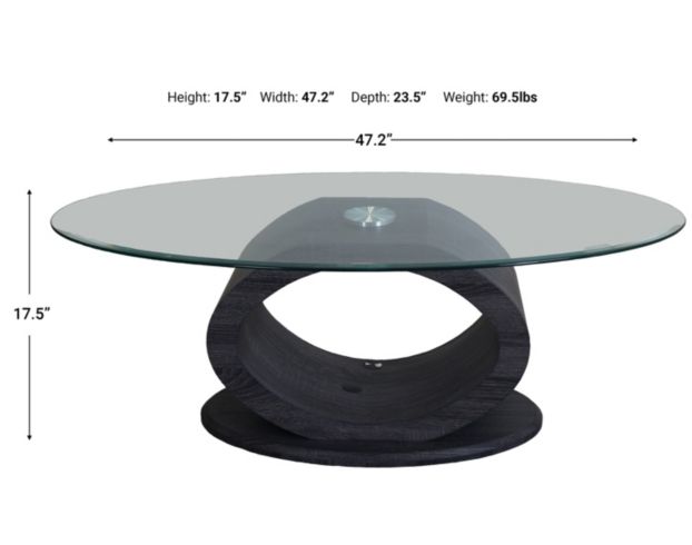 Furniture Of America Lodia Gray Coffee Table  large image number 5