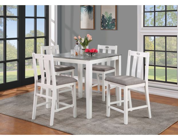 Furniture Of America Dunseith White 5-Piece DIning Set large image number 1