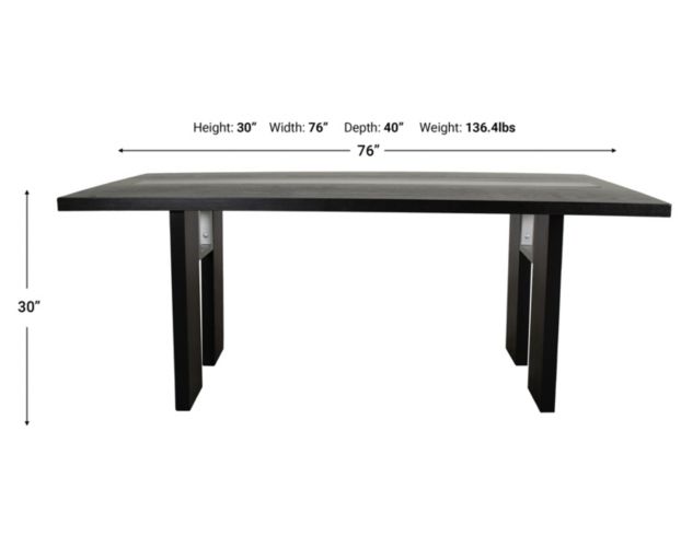 Furniture Of America Evangeline Black Dining Table large image number 6