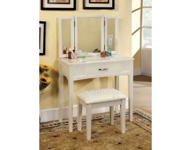Furniture Of America Potterville Vanity w/ Stool large image number 2
