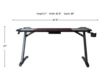 Furniture Of America Good Game Black Gaming Desk small image number 4