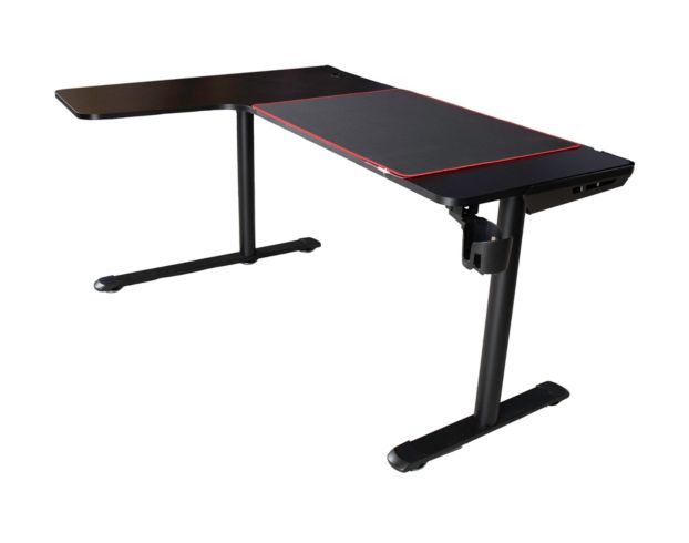 Furniture Of America Good Game Black Corner Gaming Desk large image number 4