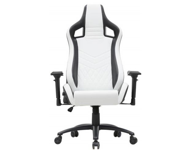 Furniture Of America Good Game White and Black Racing Gaming Chair large image number 1