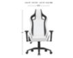 Furniture Of America Good Game White and Black Racing Gaming Chair small image number 8