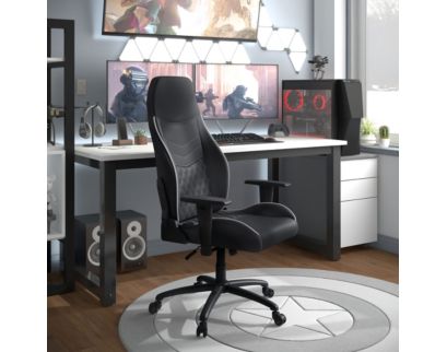 Furniture Of America Good Game Black and White Gaming Chair