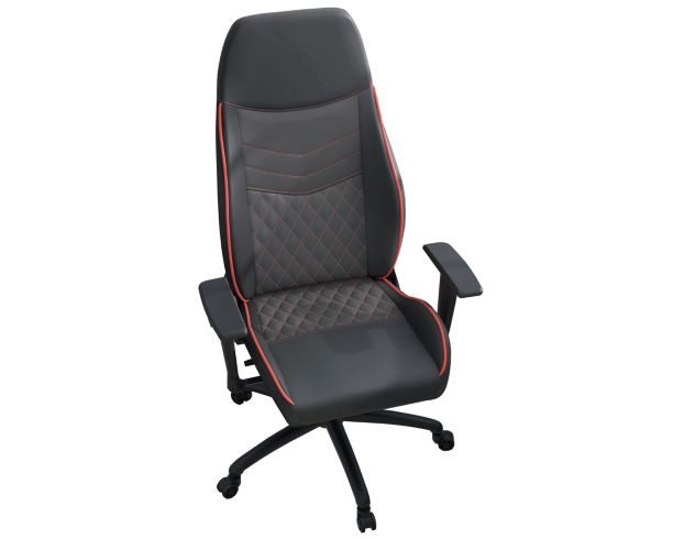 Furniture Of America Good Game Black and Red Gaming Chair large image number 1