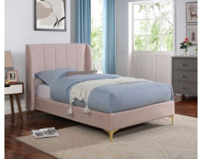 Furniture Of America Pearl Light Pink Twin Bed