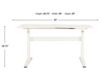 Furniture Of America Kilke White Sit/Stand Desk small image number 6