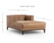 Four Hands Dylan Palermo Drift Genuine Leather Chaise small image number 10