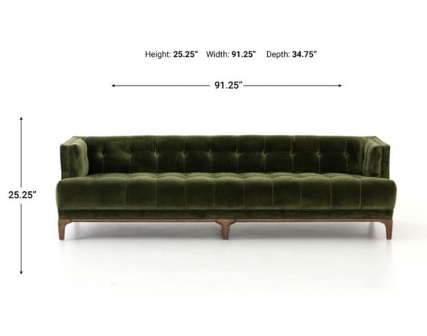 Four Hands Dylan Sapphire Olive Sofa large image number 12