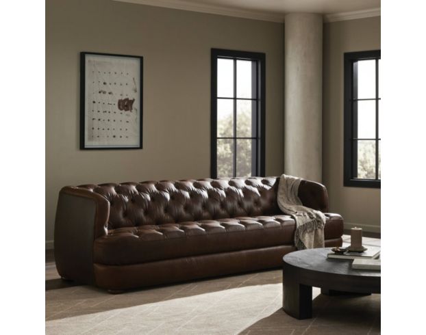 Four Hands Paul Raleigh Cigar Genuine Leather Sofa large image number 11