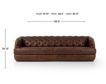 Four Hands Paul Raleigh Cigar Genuine Leather Sofa small image number 12