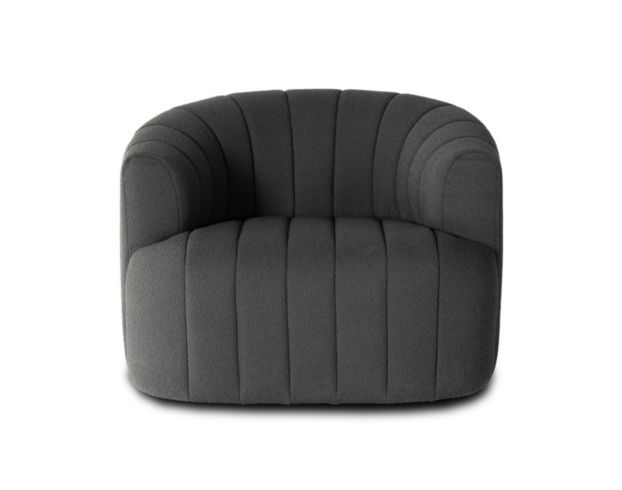 Four Hands Elliana Charcoal Boucle Swivel Chair large image number 1