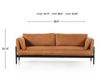 Four Hands Jenkins Camel Genuine Leather Sofa small image number 12