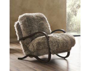 Four Hands Tobin Taupe Magnolian Fur Accent Chair