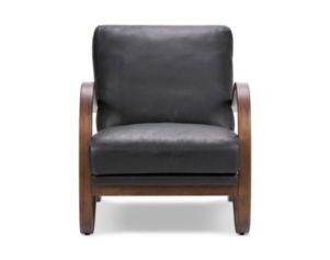 Four Hands Paxon Black Genuine Leather Accent Chair