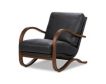 Four Hands Paxon Black Genuine Leather Accent Chair small image number 2