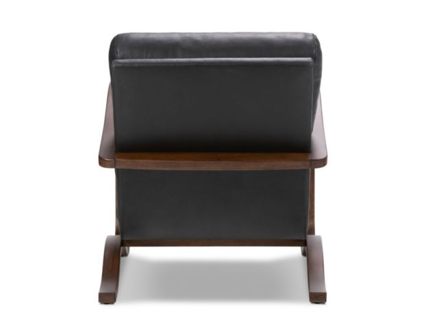 Four Hands Paxon Black Genuine Leather Accent Chair large image number 4