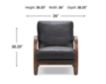 Four Hands Paxon Black Genuine Leather Accent Chair small image number 15