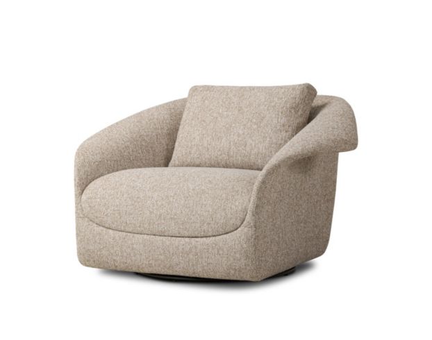 Four Hands Ezra Yuma Dove Swivel Chair large image number 2