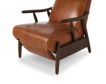 Four Hands Jarvis Dakota Tobacco Leather Pressback Recliner small image number 9