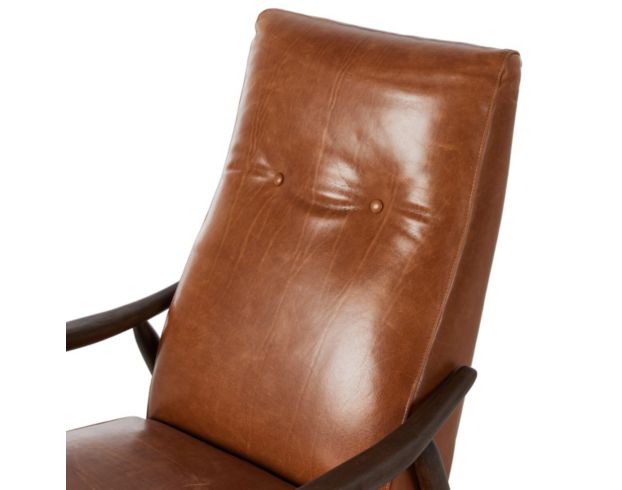 Four Hands Jarvis Dakota Tobacco Leather Pressback Recliner large image number 11