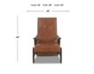 Four Hands Jarvis Dakota Tobacco Leather Pressback Recliner small image number 20