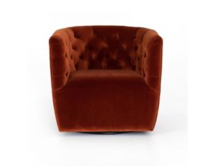 Four Hands Hanover Sapphire Rust Swivel Chair