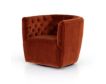 Four Hands Hanover Sapphire Rust Swivel Chair small image number 2