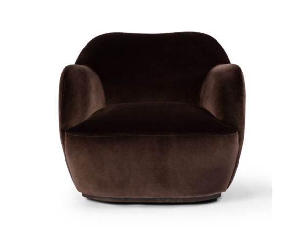 Four Hands Julius Surrey Cocoa Swivel Chair large image number 1