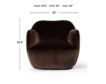 Four Hands Julius Surrey Cocoa Swivel Chair small image number 11