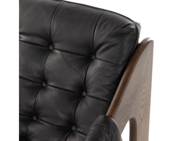 Four Hands Halston Heirloom Black Genuine Leather Accent Chair large image number 9