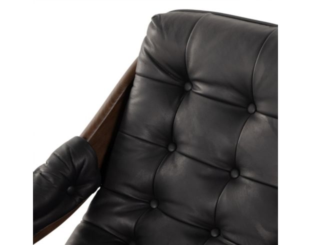 Four Hands Halston Heirloom Black Genuine Leather Accent Chair large image number 10