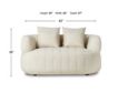 Four Hands Doss Media Altro Snow Boucle Chaise Lounge small image number 12