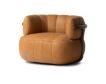 Four Hands Doss Palermo Cognac Genuine Leather Swivel Chair small image number 3