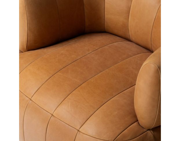 Four Hands Doss Palermo Cognac Genuine Leather Swivel Chair large image number 8