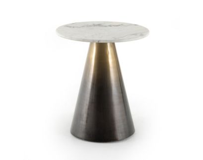 Four Hands Asher Armon Ombre Brass End Table