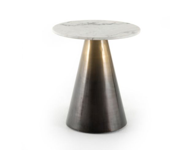 Four Hands Asher Armon Ombre Brass End Table large image number 1