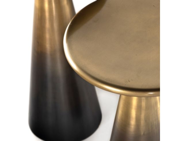 Four Hands Asher Ombre Brass End Table (Set of 2) large image number 7