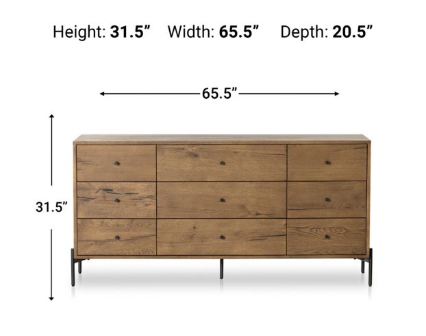 Four Hands Eaton Amber Oak Dresser large image number 14