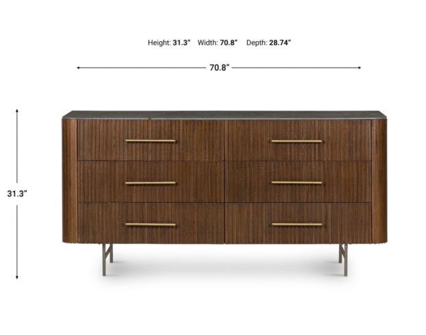 Four Hands Fletcher Terra Brown Oak Dresser large image number 11