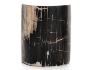 Four Hands Kos Dark Petrified Wood End Table